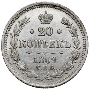 Russland, Alexander II., 20 Kopeken 1869