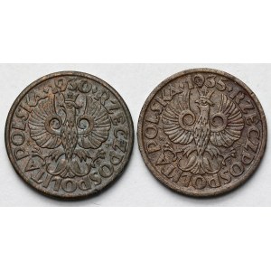 1 cent 1930 a 1935 - sada (2ks)
