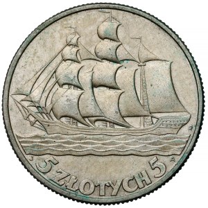 Segelschiff 5 Gold 1936
