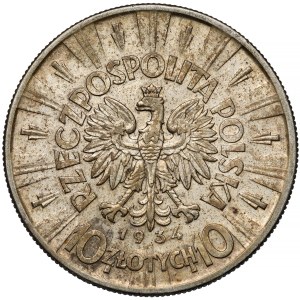 Piłsudski 10 złotych 1934 - urzędowy