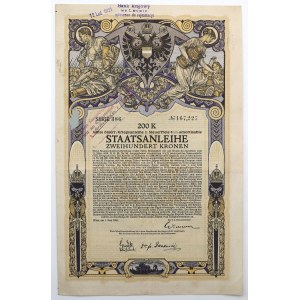 VIII Austrian War State Loan, 200 crowns 1918