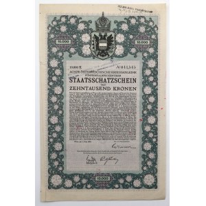 VIII Austrian War Loan, 10,000 crowns 1918