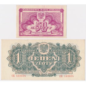 50 gr et 1 zł 1944 ...ow CX - set (2pcs)