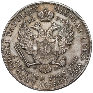 5 zlotys Polish 1829 FH