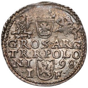 Sigismund III Vasa, Trojak Olkusz 1598 - small bust