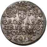 Sigismund III Vasa, Trojak Krakow 1601 - left