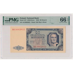 20 zlotys 1948 - AG