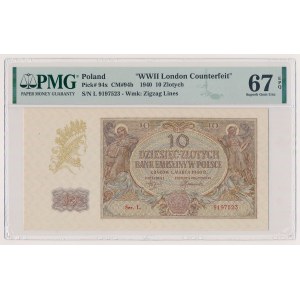 10 zlotys 1940 - L.