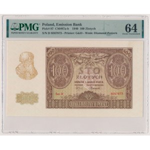 100 zlotych 1940 - Ser.D