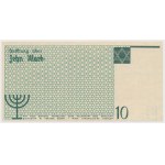 Lodz ghetto, 10 marks 1940 - with watermark