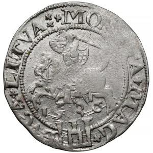 Sigismund I the Old, Vilnius penny 1536 - letter I - crosses