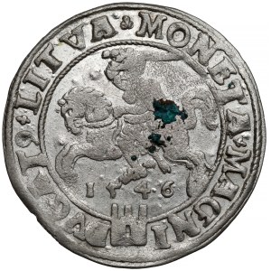 Sigismund II. Augustus, litauischer Fußpfennig 1546, Vilnius