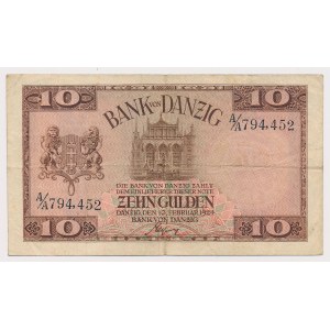 Danzica, 10 fiorini 1924 - A/A