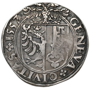 Switzerland, Geneva, Thaler 1557 E - (IHS) - RARE