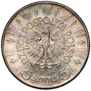 Pilsudski 5 zlotys 1934 - official