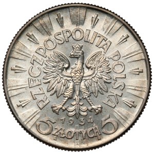 Pilsudski 5 zlotys 1934 - official