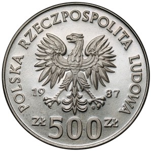 NIKIEL 500 zlotych trial 1987 Olympics Seoul