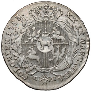 Poniatowski, Half-talar 1783 EB - without headband - ex. Karolkiewicz
