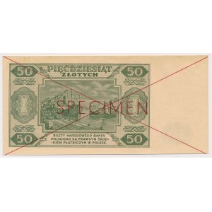 SPECIMEN 50 złotych 1948 - AA 1234567 / 8900000
