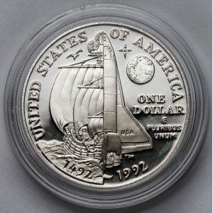États-Unis, Dollar 1992-P, Philadelphie - Columbus