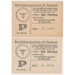 WWII, General Government, Gasoline Cards 1944 - set (2pcs)