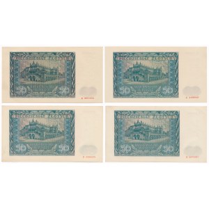50 zl 1941 - A, C, D, E - set (4pcs)