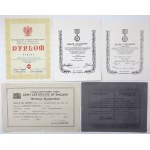 PSZnZ, Documents after Roman Skulskaya - SPK badge awards, Medal, National Treasure and other... - set (11pcs)