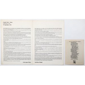 PSZnZ / PRL, Impressions d'après-guerre relatives à l'Armée de l'Intérieur et aux parachutistes polonais - ensemble (2pcs)