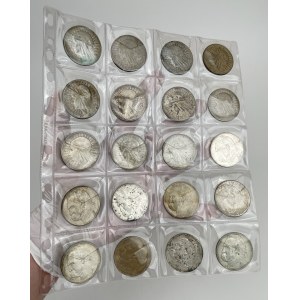 Pilsudski and Woman's Head 10 zlotys 1932-1937 - set (20pcs)