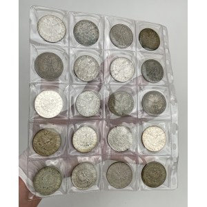 Pilsudski and Woman's Head 10 zlotys 1932-1937 - set (20pcs)