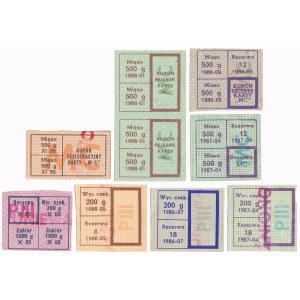 PRL, Schede di rifornimento - set (8 pezzi)