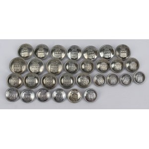 Krakow, Official buttons with the city coat of arms - set (30pcs)