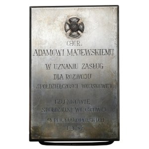 Commemorative plaque 1937 - 9th Małopolska Lancers Regiment