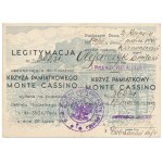 PSZnZ, Monte Cassino Cross [36231] + ID card - 7th Light Anti-aircraft Artillery Regiment