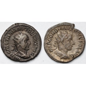 Gordian III i Trajan Decjusz, Antoniniany - zestaw (2szt)