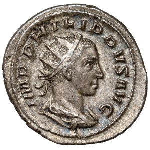 Philip II, Son of Philip I of Arabia (247-249 AD) Antoninian, Rome