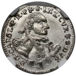 Courland, Charles Christian, Mitavian penny 1762 - WITHOUT initials