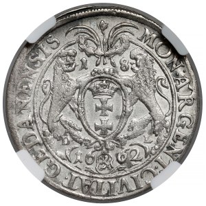 John II Casimir, Ort Gdansk 1662 DL - RARE portrait