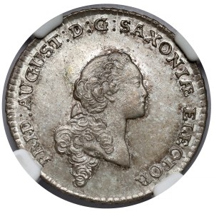 Sasko, Friedrich August III, 1/6 tolaru 1764 EDC