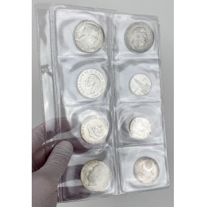 Germany, Canada, Austria... SILVER coins - set (8pcs)