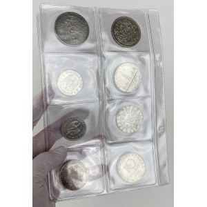 Germany, Canada, Austria... SILVER coins - set (8pcs)