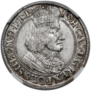 Jan II Kazimierz, Ort Gdańsk 1651 GR - obwódka na Aw. - b.rzadki