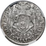 Jan II Kazimierz, Ort Gdańsk 1651 GR - obwódka na Aw. - b.rzadki