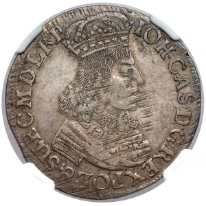 Jan II Kazimierz, Ort Gdańsk 1651 GR - wczesny portret - rzadki