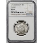 Silesia, Frederick II the Great, Ort 1754-B, Wrocław