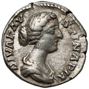 Faustina II the Younger (161-175 AD) Posthumous denarius, Rome