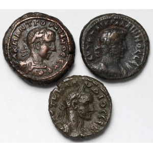 Roman Empire, Tetradrachms, Alexandria - set (3pcs)