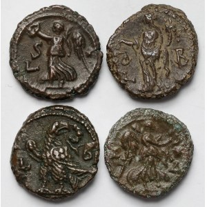 Cesarstwo Rzymskie, Tetradrachmy, Aleksandria - zestaw (4szt)
