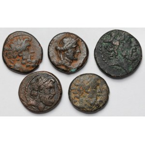 Greece, Bronzes - set (5pcs)