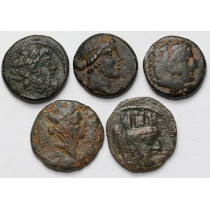 Griechenland, Bronzen - Satz (5 St.)